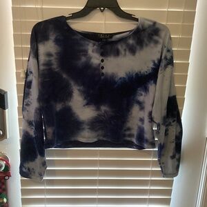 Tie-dye long sleeve shirt